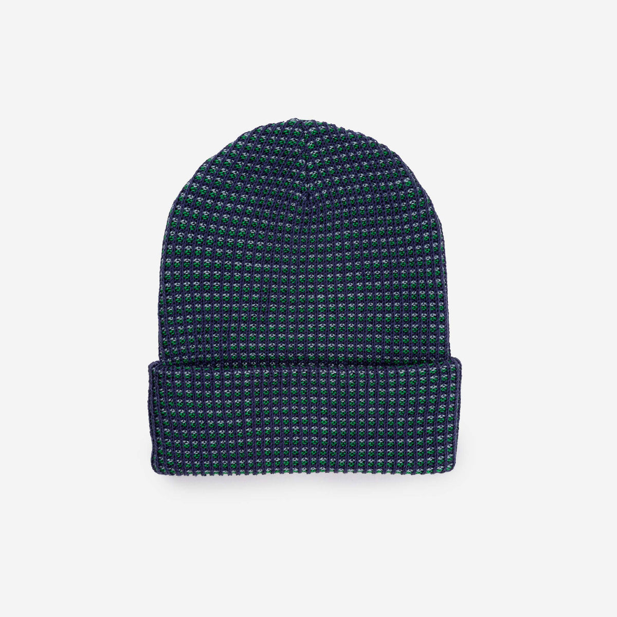 Simple Grid Knit Beanie: Fuchsia
