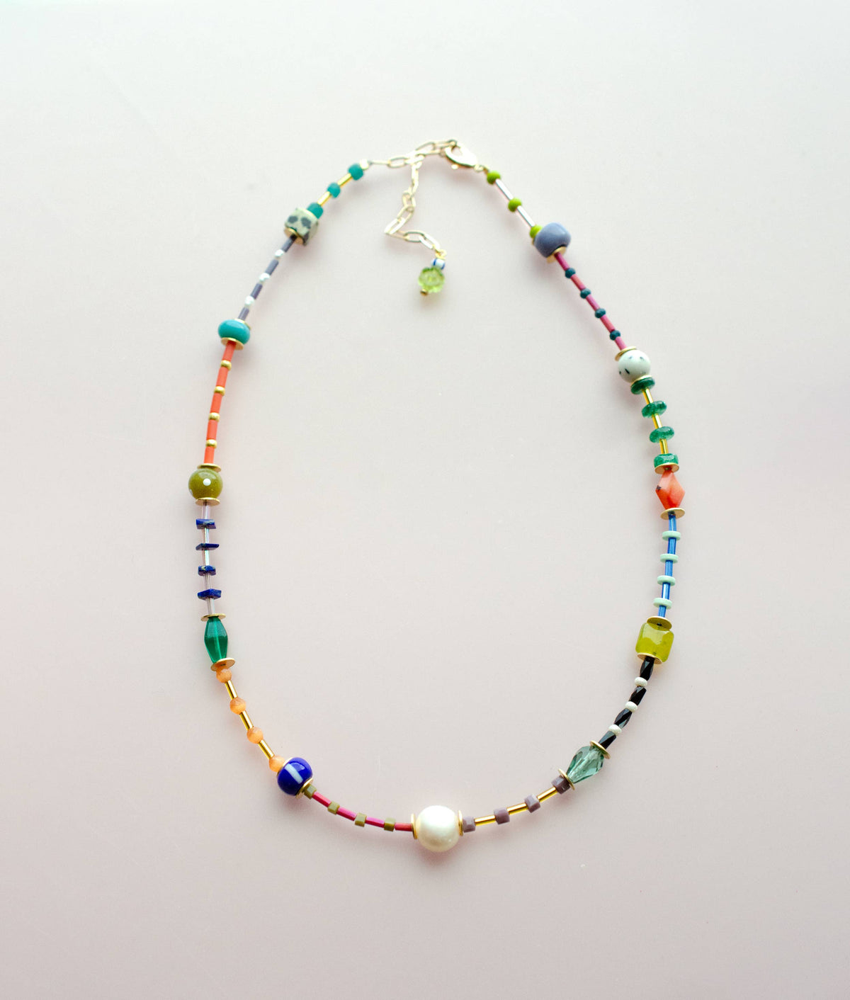Colorful Beaded Seed bead Friendship Necklace
