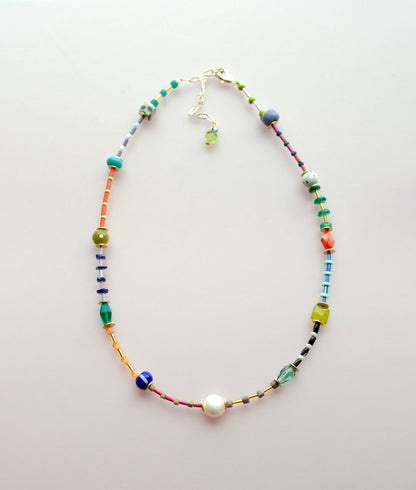Colorful Beaded Seed bead Friendship Necklace