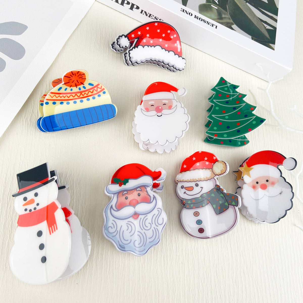 Snowman Hair Clip