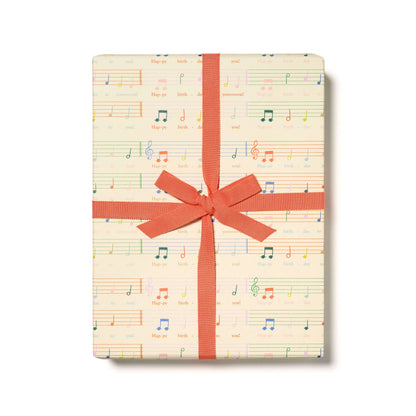 Birthday Song birthday wrapping paper: Flat sheets