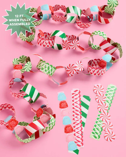 Xo, Fetti x ban.do Candy Paper Chain Garland | Christmas