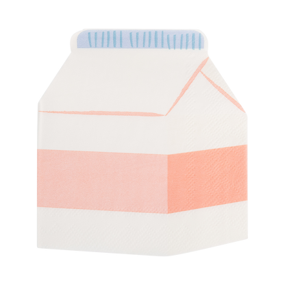 Milk Carton Cocktail Napkin Set