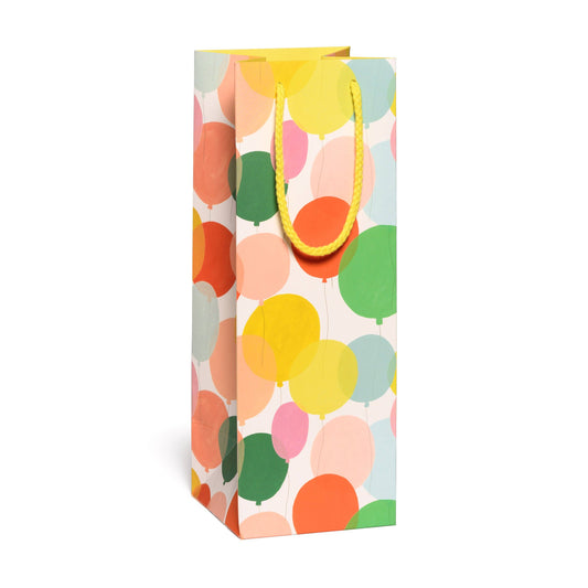Birthday Balloons booze gift bag: Single