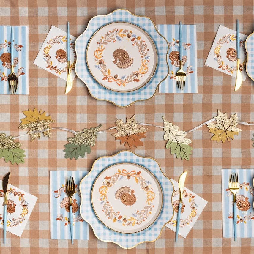 Fall Foliage Turkey Guest Towels, 3-Ply (Set of 20)