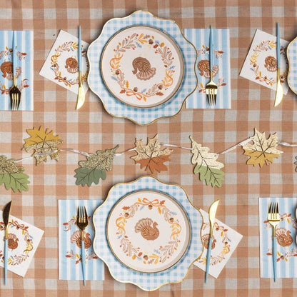 Fall Foliage Turkey Guest Towels, 3-Ply (Set of 20)