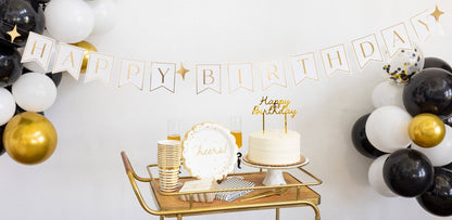 PLGBD10 - Gold Stripes Party Cups