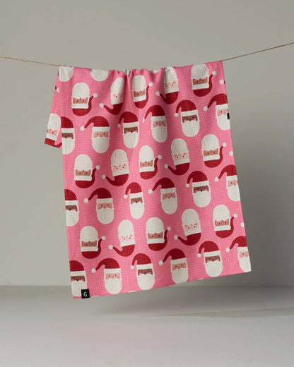 Jolly Santas Luxe Kitchen Towel - Holiday 2026