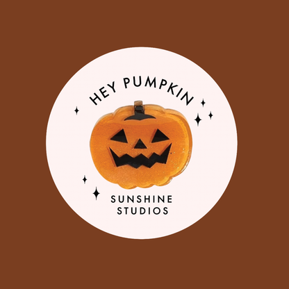 Hey Pumpkin! Mini Pumpkin Hair Clip | Halloween