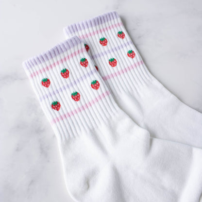 Juicy Fruit Casual Socks: Cherry
