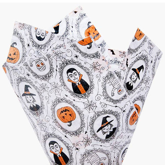 Special Occasion Printed Tissue Paper: Spooky Frames / 12 Pack