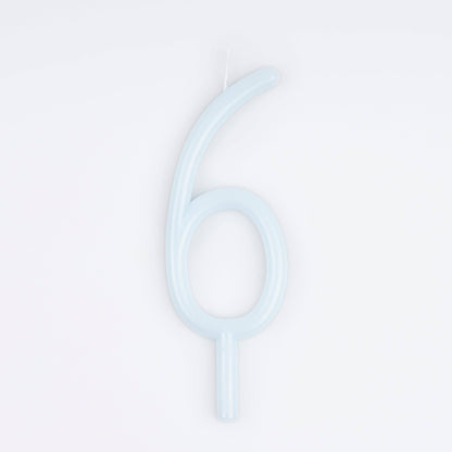 Slim Birthday Candle - 6