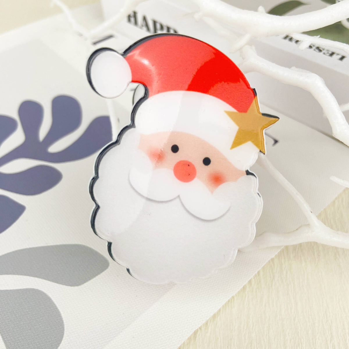 Christmas  Santa Hair Claw Clip,Christmas  tree Hair clip: B20-1-20