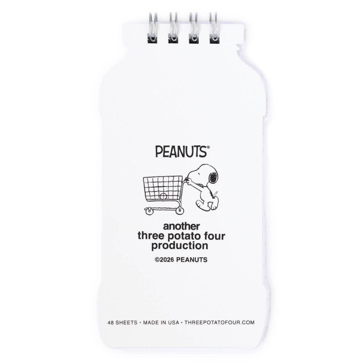 3P4 x Peanuts® Grocery - Snoopy Tomato Mini Notebook