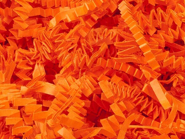 Crinkle Cut Paper Shred Small Packs: 1 Pack / 8 oz Bag / White & Iridescent