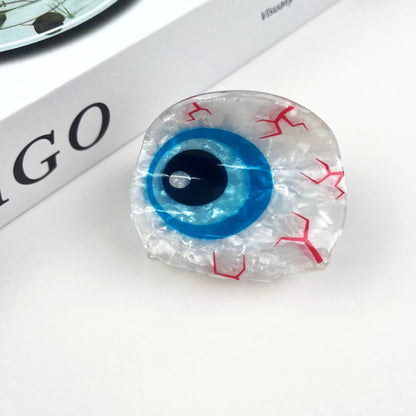 Personalized eyeball hair claw clip: C
