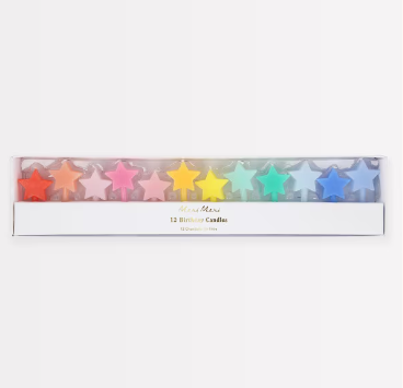 Rainbow Star Candles