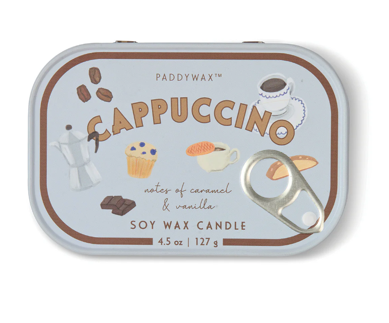 Cappuccino Tin Candle