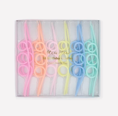 Pastel Loopy Candles