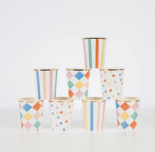Colorful Pattern Cups