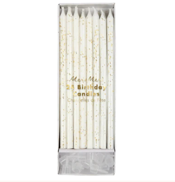 Gold Glitter Candles