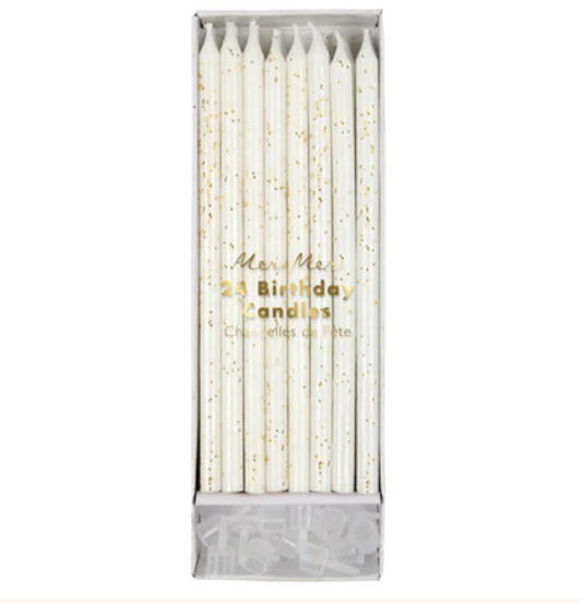 Gold Glitter Candles