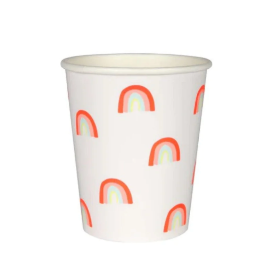 Neon Rainbow Party Cups
