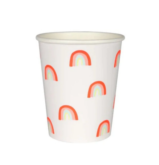 Neon Rainbow Party Cups