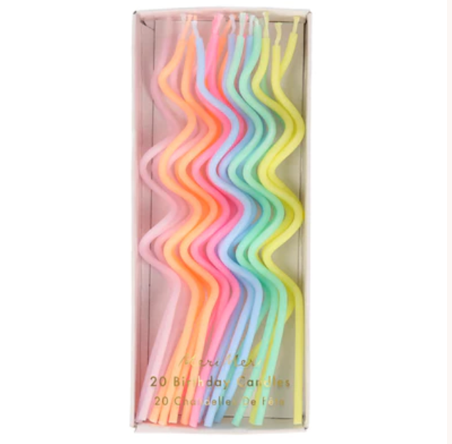 Pastel Swirly Candles
