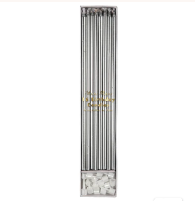 Silver Long Candles