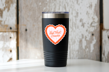 But First, Snacks Sticker - shop, coquette, women, cute