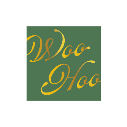 Woo Hoo Cocktail Napkin- Emerald