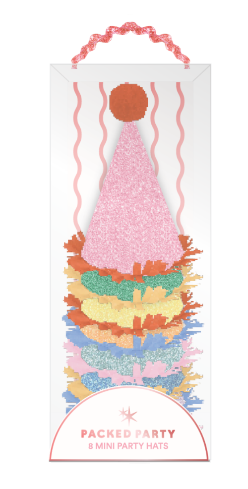 Top Off The Fun Mini Glitter Party Hats Set