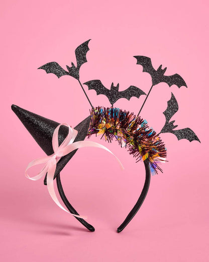 Witch Hat Headband | halloween, glitter, bats, costume