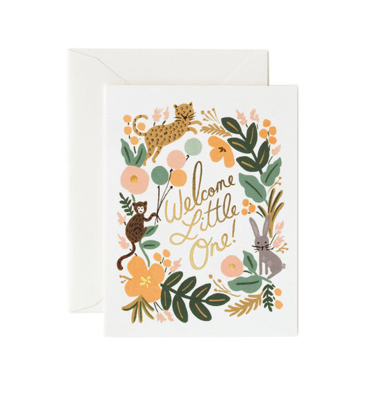 Menagerie Baby Card