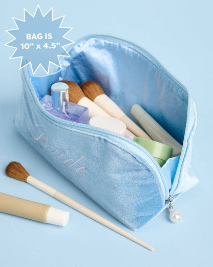 Bride Velvet Cosmetic Bag | bridal shower gift