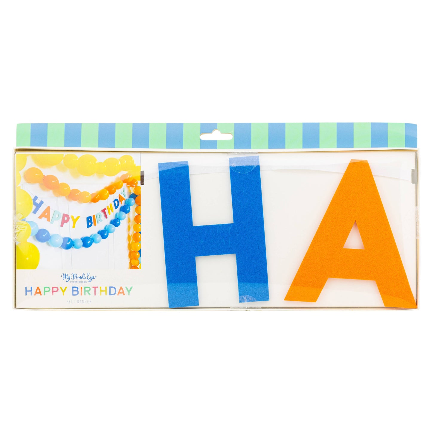 PLBDY02A - Bright Happy Birthday Felt Banner