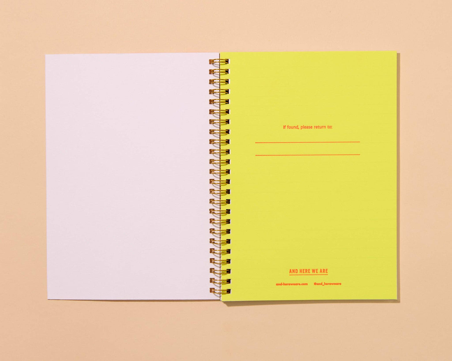 Letterpress A5 Spiral Notebook—Pickles (Trendy, Summer)