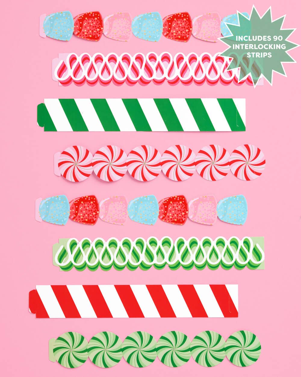 Xo, Fetti x ban.do Candy Paper Chain Garland | Christmas