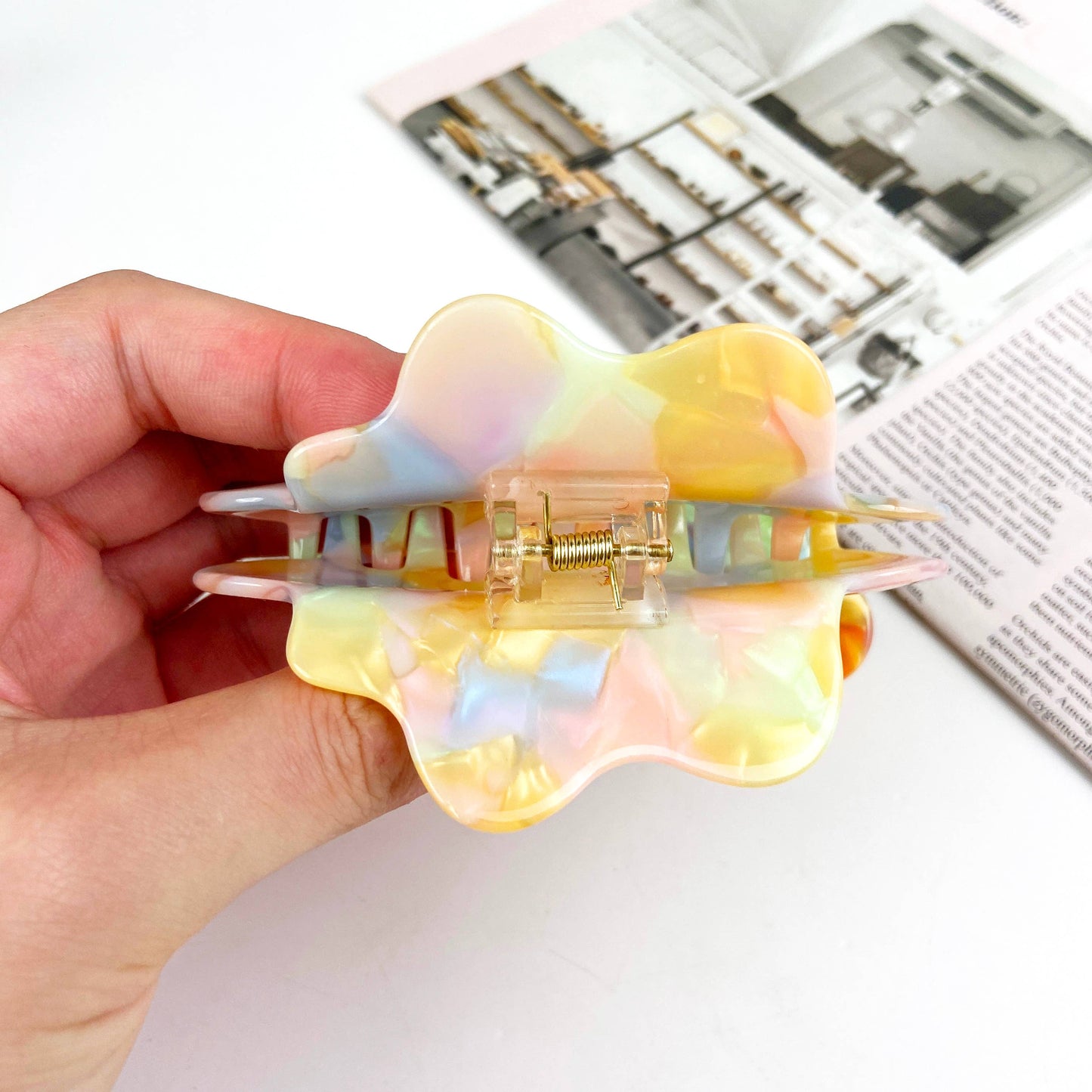 Acetate Colorful Claw Clip Cloud Hair Clips: B