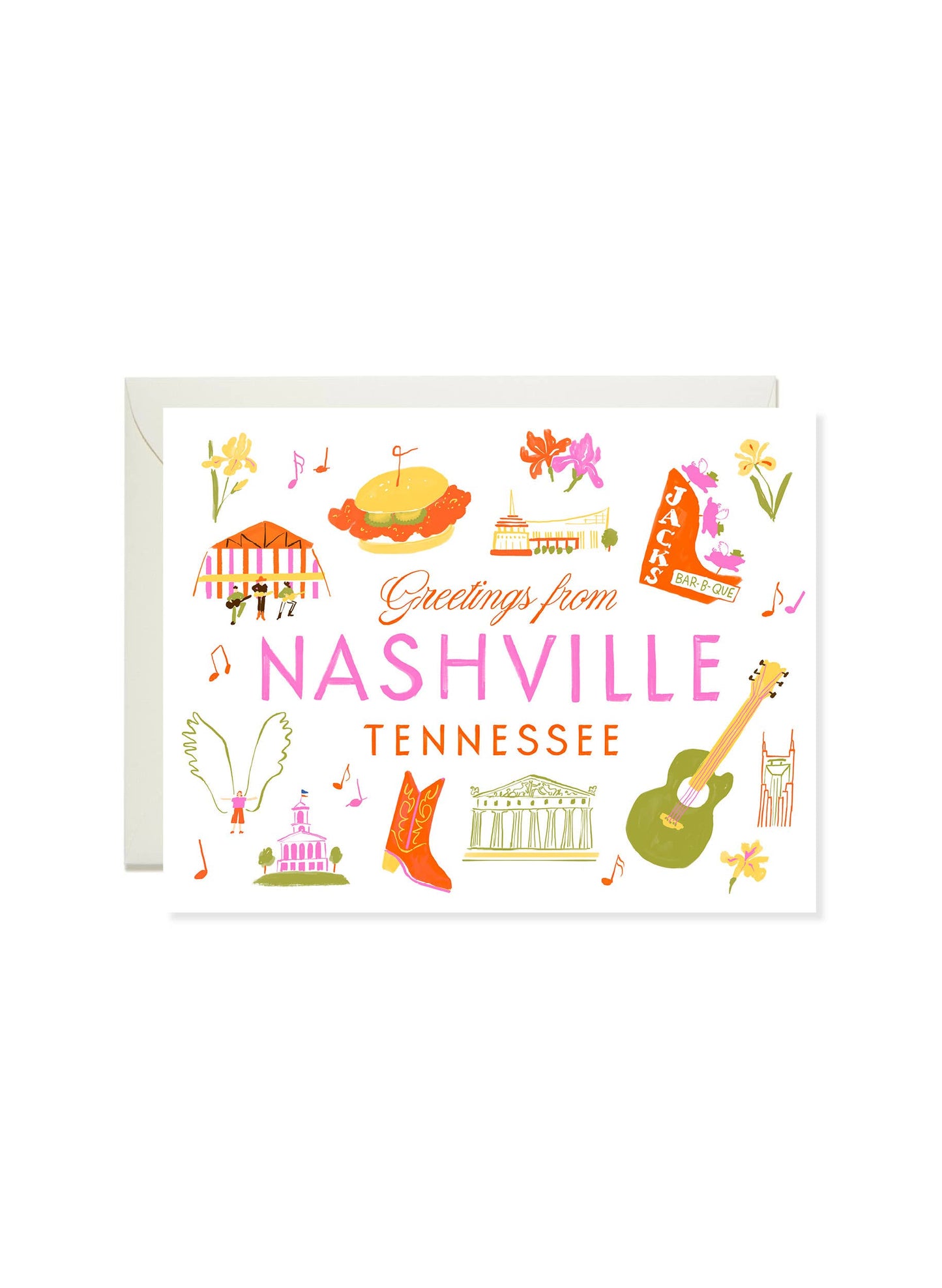 Greetings from Nashville – Nashville Tennessee Travel Card