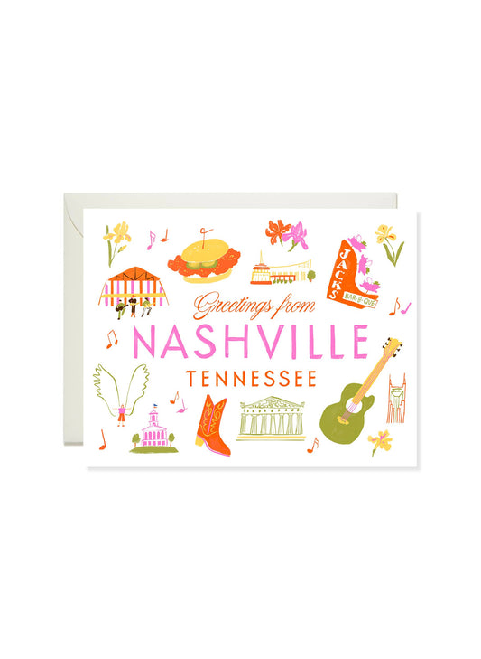 Greetings from Nashville – Nashville Tennessee Travel Card