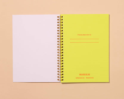 Letterpress A5 Spiral Notebook—Hot Dogs (Modern, Summer)