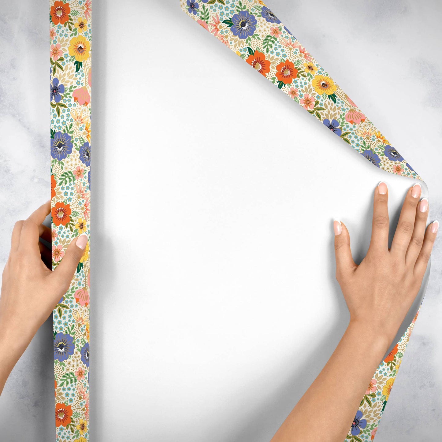 Golden Floral - Gift Wrap Rolls