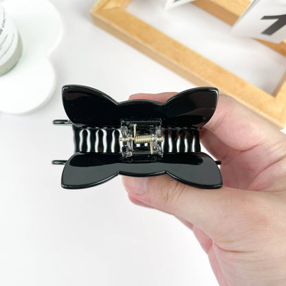 Cute Big Eyes Kitten Solid Hair Clips: Black
