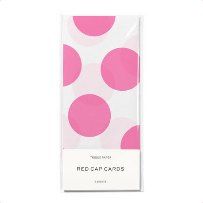 Pink Dots tissue paper - 5 Sheets