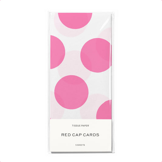 Pink Dots tissue paper - 5 Sheets