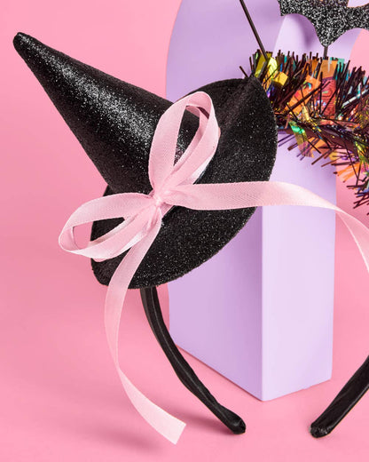 Witch Hat Headband | halloween, glitter, bats, costume