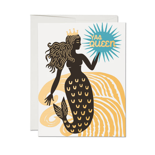 Yas Queen greeting card