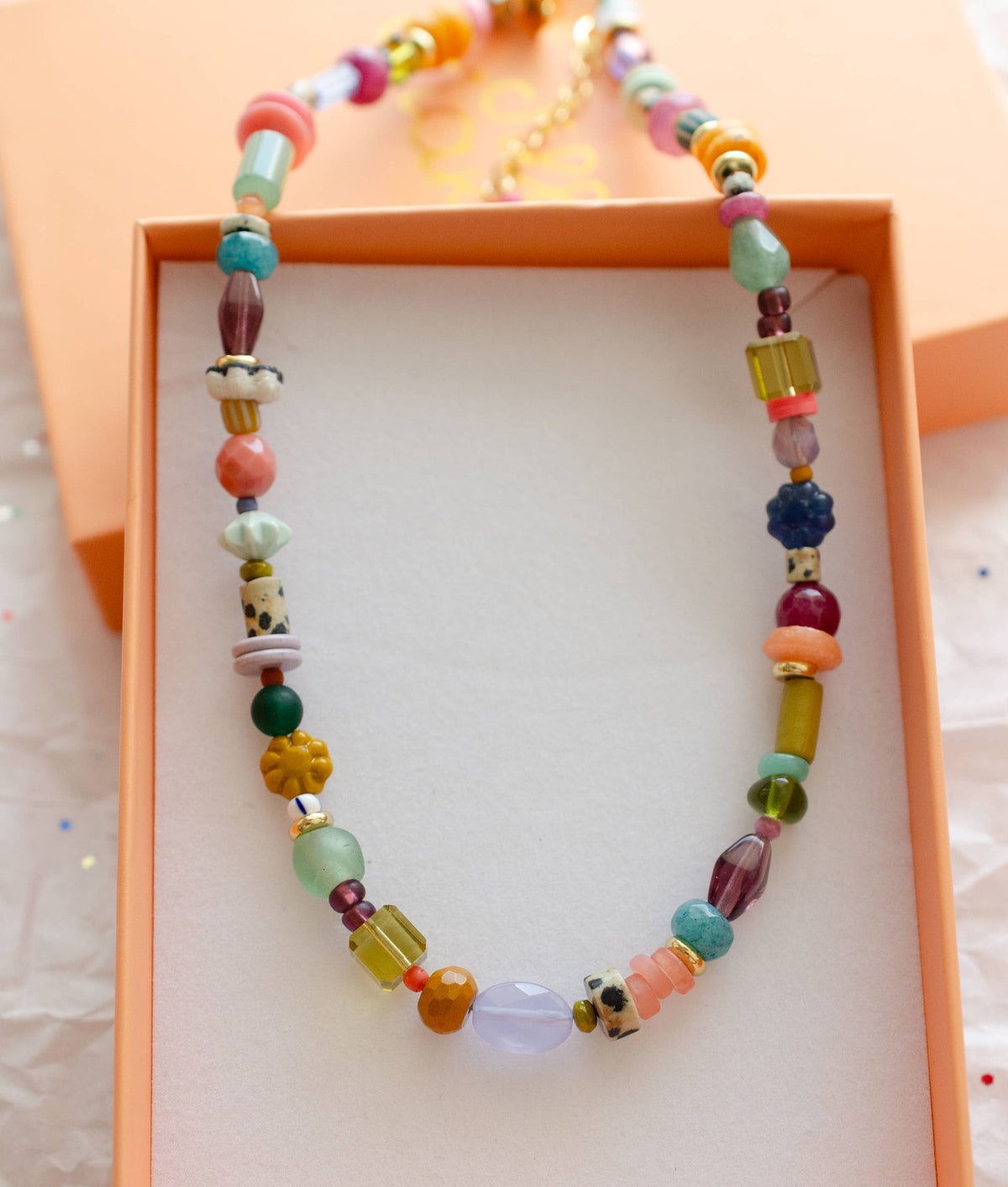 Beaded Colorful Friendship Necklace